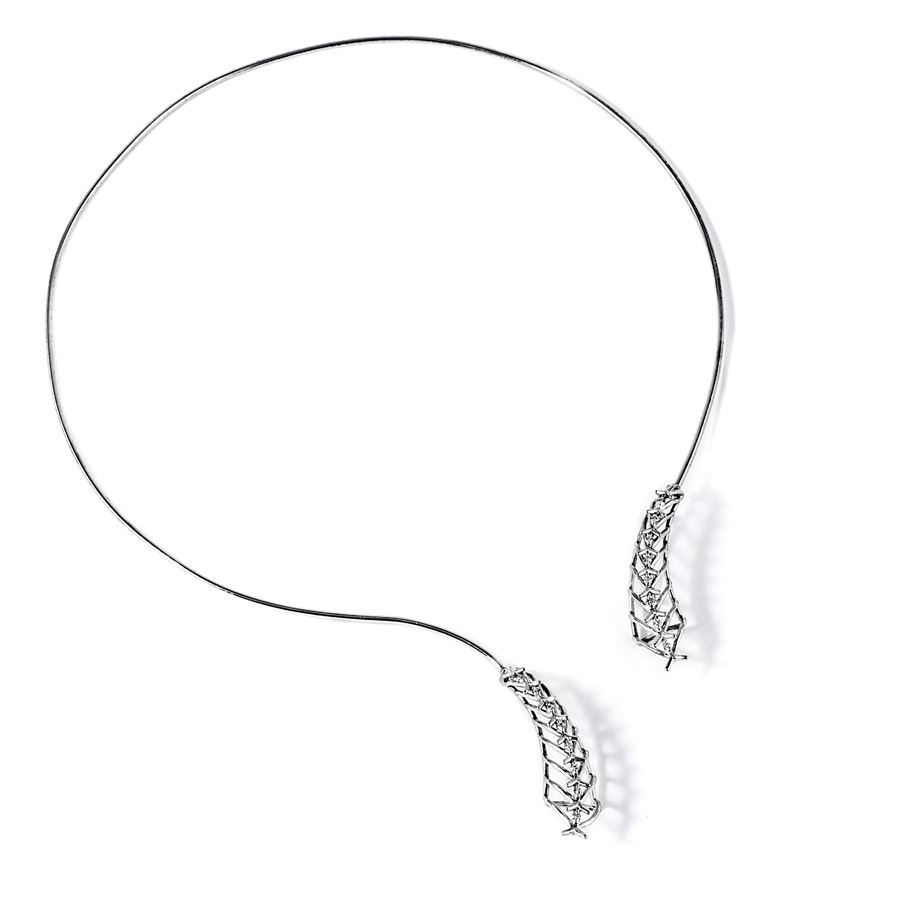 Gold 'Cornucopia' necklace SPINAE | CL CRNCAU18B CT 0,26